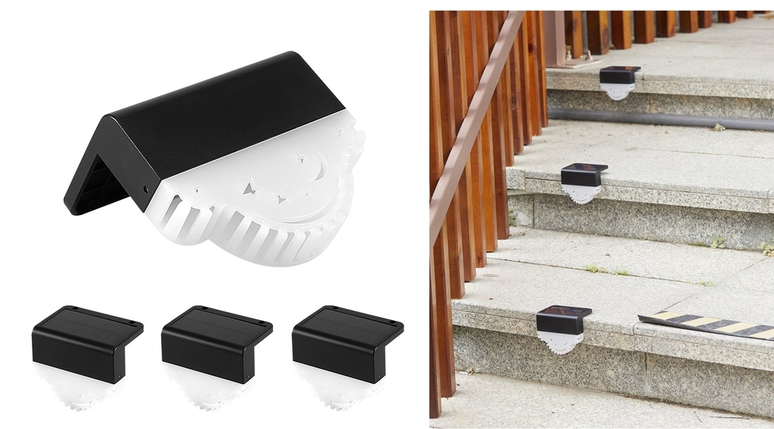 Gangform-Solargarten beleuchtet Treppen-Zaunlampe LED-Zaunlicht RGB bunte
