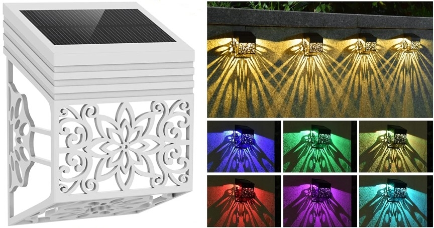 Solarzaun des einzigartigen Musterentwurfs beleuchtet LED-Beleuchtung waterprooof im Freien dauerhaftes Gartenlicht