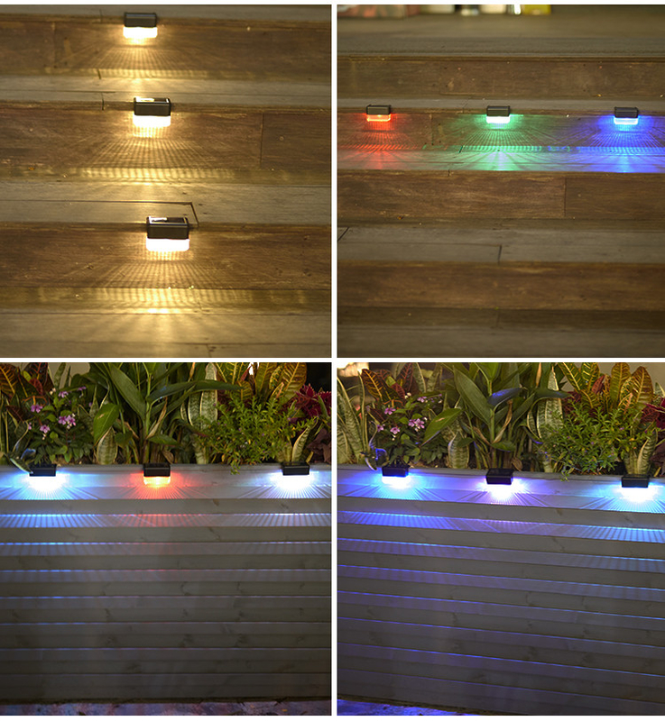 Dekorativer wasserdichter angetriebener Solargarten beleuchtet Solarlicht der wand-Lampen-Licht-Treppen-LED