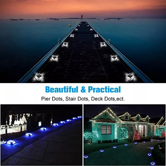 Quadrat-helles angetriebenes Dock-Solarlicht 1.2V Marine Deck Driveway im Freien 1200MAH