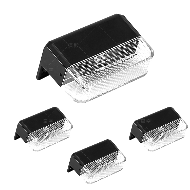 ABS Kunststoff Solarzaun Dekoration Licht IP65 2200mAh Li-Ionen-Batterie