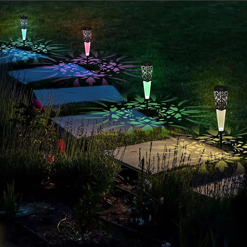 LED-Solarleuchten für den Weg Treppe Stetig eingeschaltet/ausgeschaltet Moderne umweltfreundliche Außenbeleuchtung