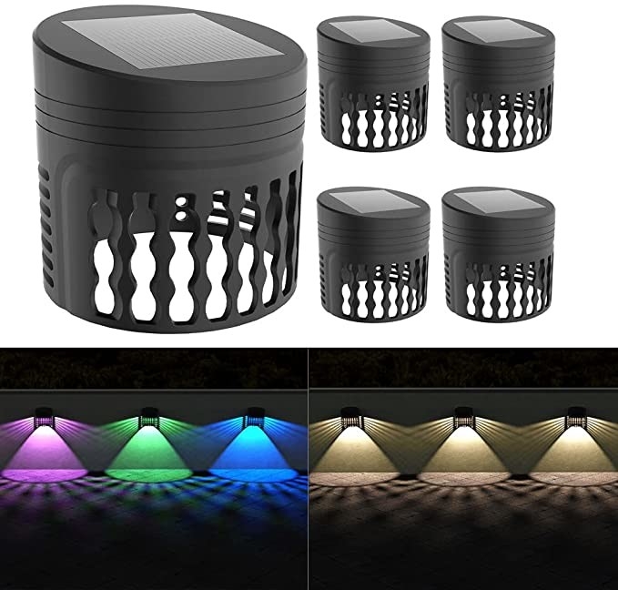 IP65 Wasserdichtes Außen solarbetriebenes Zaunlicht Für Garten Terrassenrasendekoration