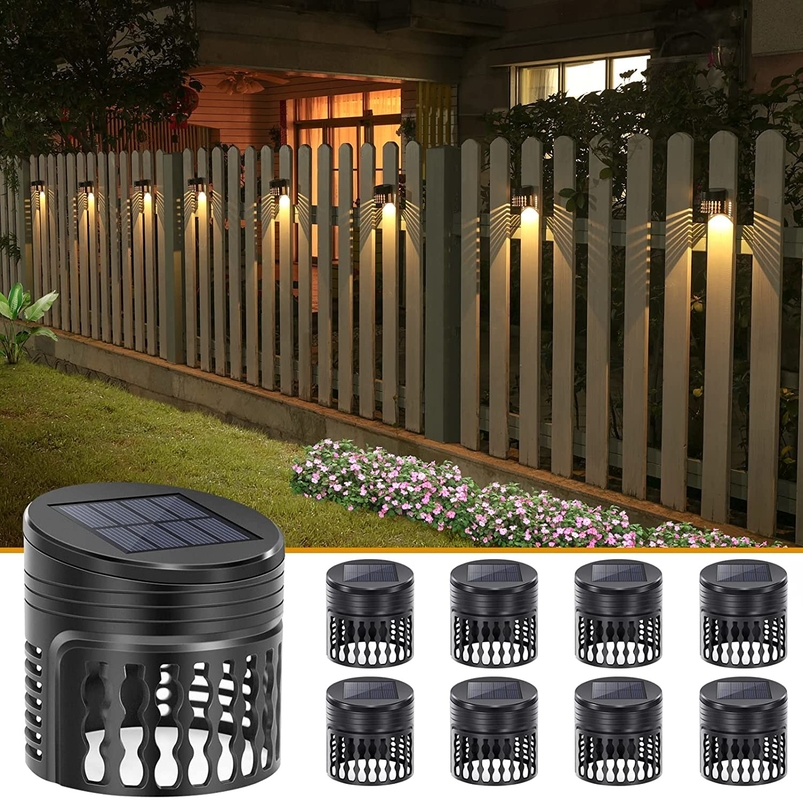 IP65 Wasserdichtes Außen solarbetriebenes Zaunlicht Für Garten Terrassenrasendekoration