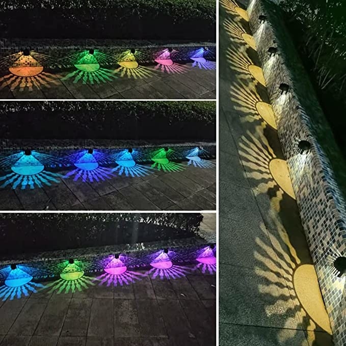 IP65 Wasserdichtes Außen solarbetriebenes Zaunlicht Für Garten Terrassenrasendekoration