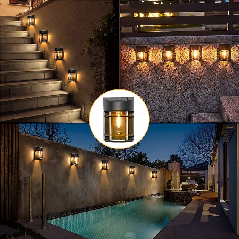 IP65 Wasserdicht Außen Solar-LED Gartenleuchten Solarwandlampe