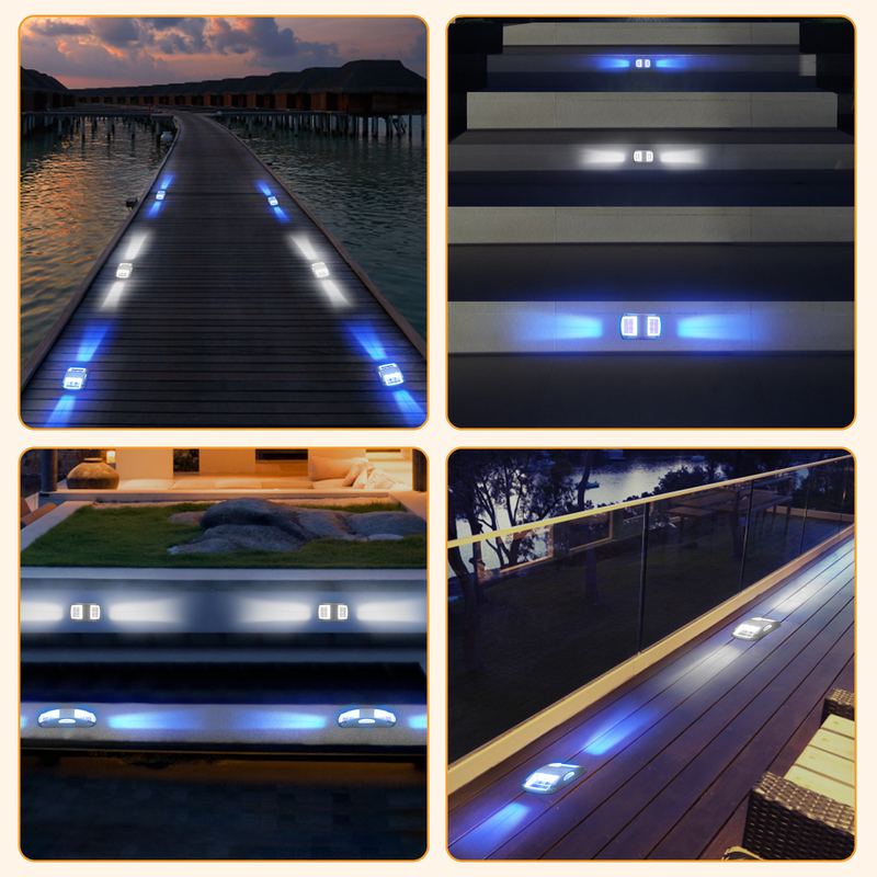 Dauerhafte Solar-Gartengrundleuchten IP68 Außenwasserdicht LED-Deckleuchten für Auffahrt