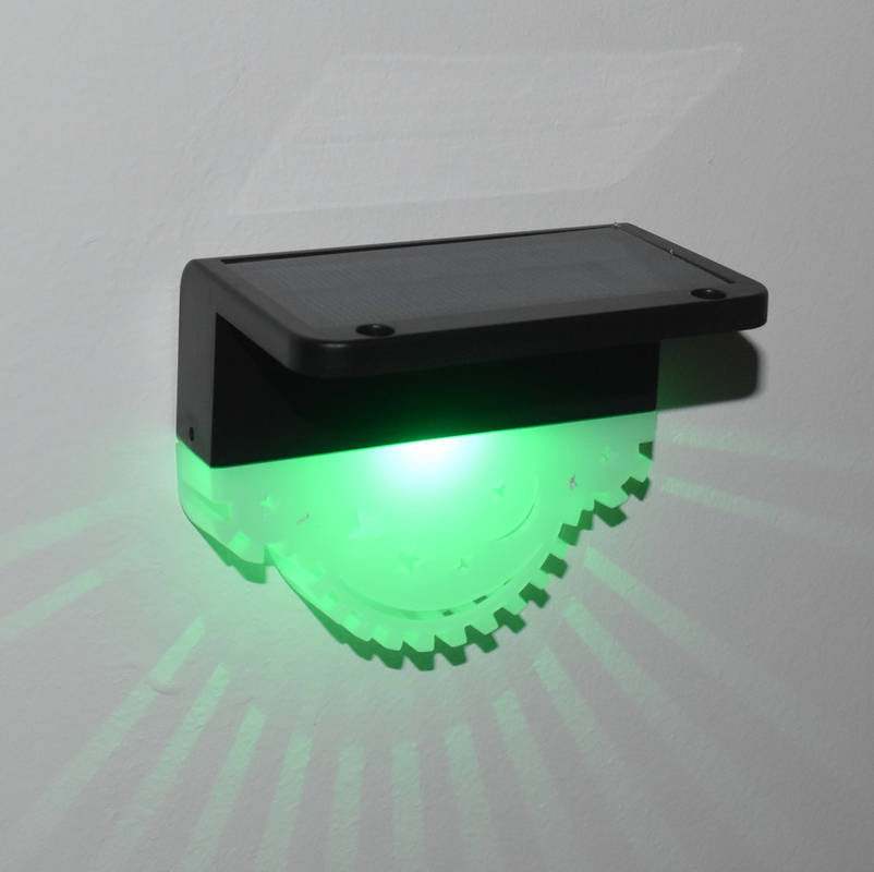 Solar-Gartenlicht Außenwasserdicht LED-Solarzaunlicht für Patio Treppe Garten Schritt Farbwechselbeleuchtung