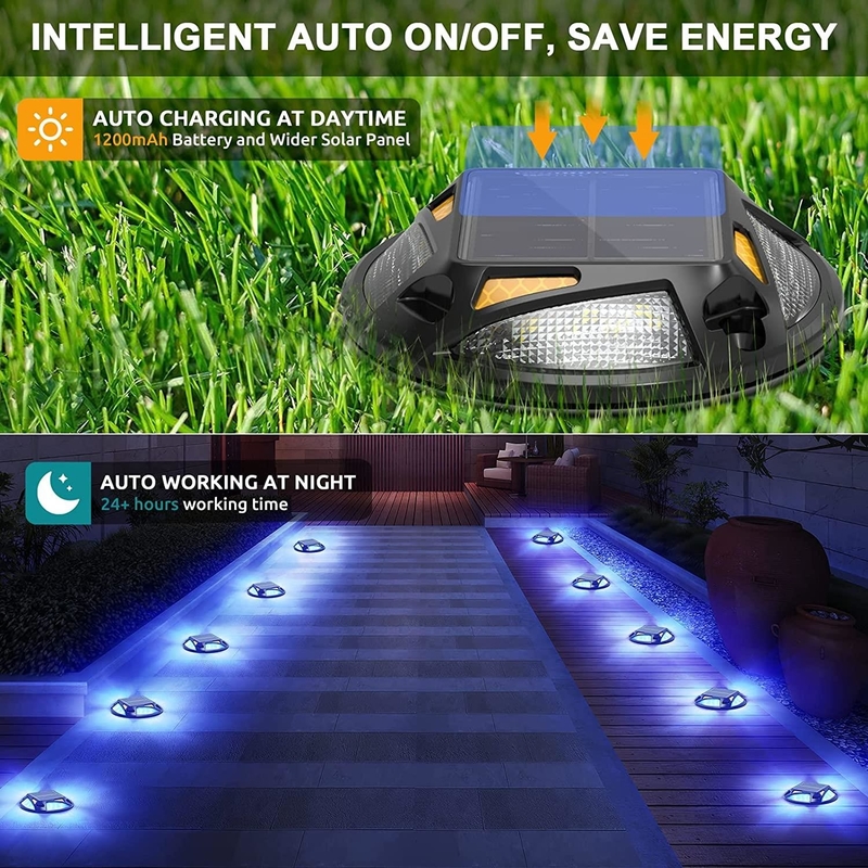 Aluminium Solar Led Dock Lights Led Deck Lamp für Schritt Bürgersteig Treppe Garten Boden Weg