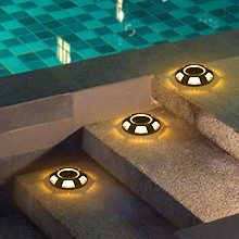 Außen Warnung Led Solar Driveway Dock Lichter 165g für Bürgersteig Garten Weg Hof Solar Step Lampen