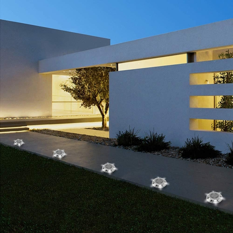 Außen Warnung Led Solar Driveway Dock Lichter 165g für Bürgersteig Garten Weg Hof Solar Step Lampen