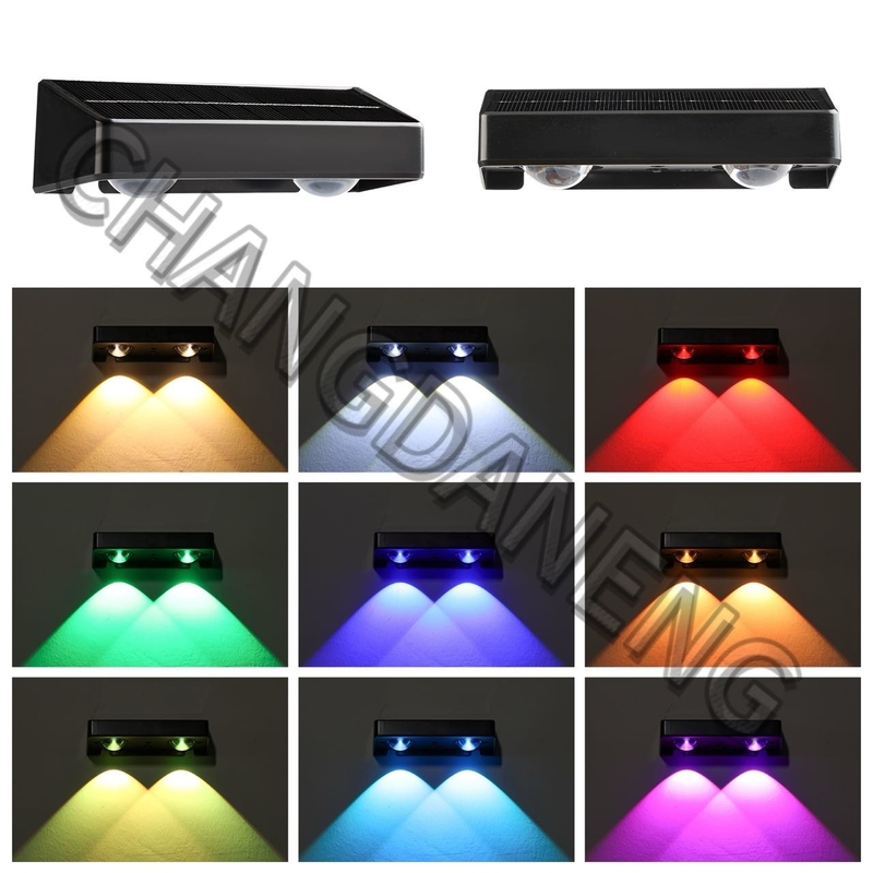 15 Stunden Arbeitszeit IP65 Wasserdicht Warme weiße RGB-LEDs Sonnenstromlicht mit Batterie 3.7V/1200MAH Lithium ternär