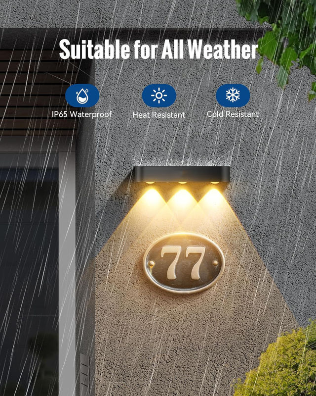 Öko-freundliche LED-Solarleuchten für die Außendekoration mit 8 Solarleuchten