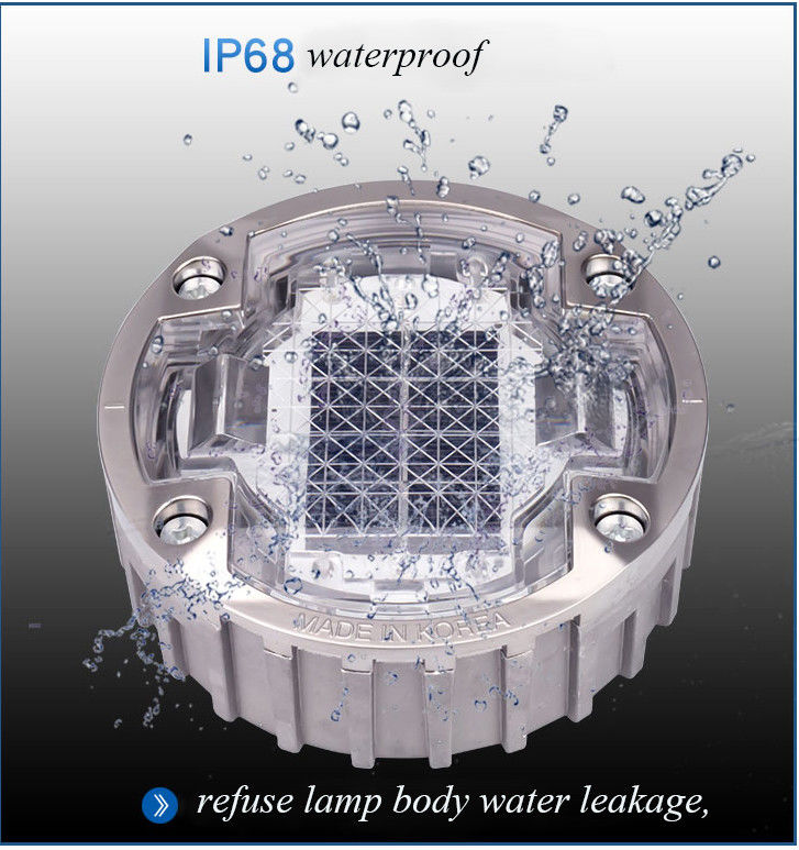 LED-Solar-Straßenstift 2V Wasserdicht IP68 0,825KG Beleuchtete Pfadsicherheitsmarker