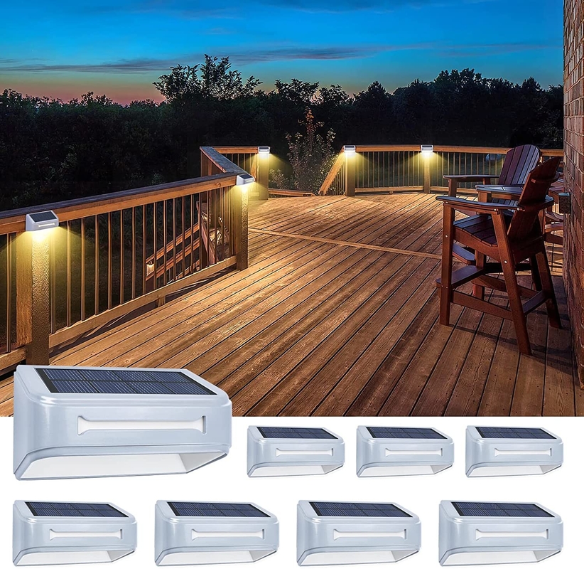 Solarbetriebene LED-Gartenzaunleuchten für Außenwasserdichte Beleuchtung in warmem Weiß/Kaltweiß/Blau/RGB 1-3 Jahre Garantie