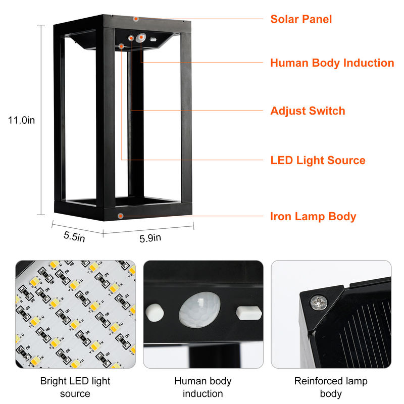 Umweltfreundliche, solarbetriebene warme weiße Dekorationsleuchten für Außenbeleuchtung