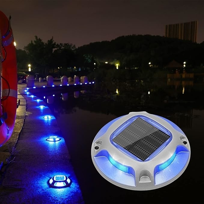 2V Solardocklicht in warmem Weiß/kaltem Weiß für die ganzjährige Beleuchtung