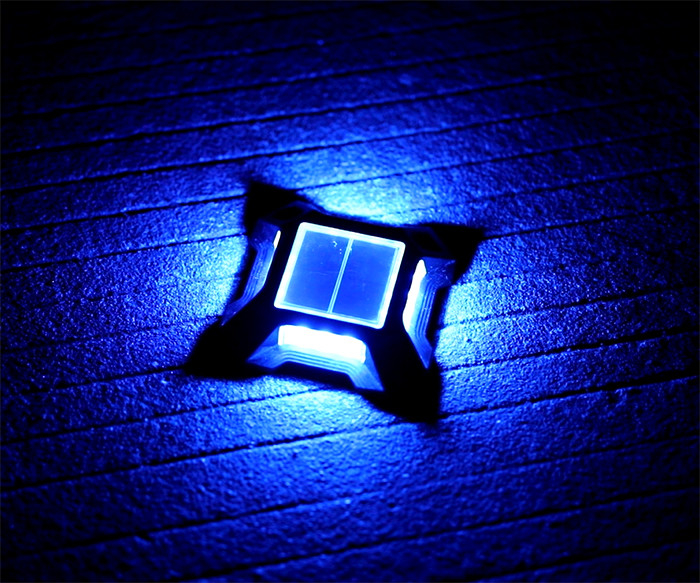 IP 68 Wasserdichte Solar-LED-Deckleuchten Außendekorative Solar-Stufen-Dockleuchten für den Innenhof
