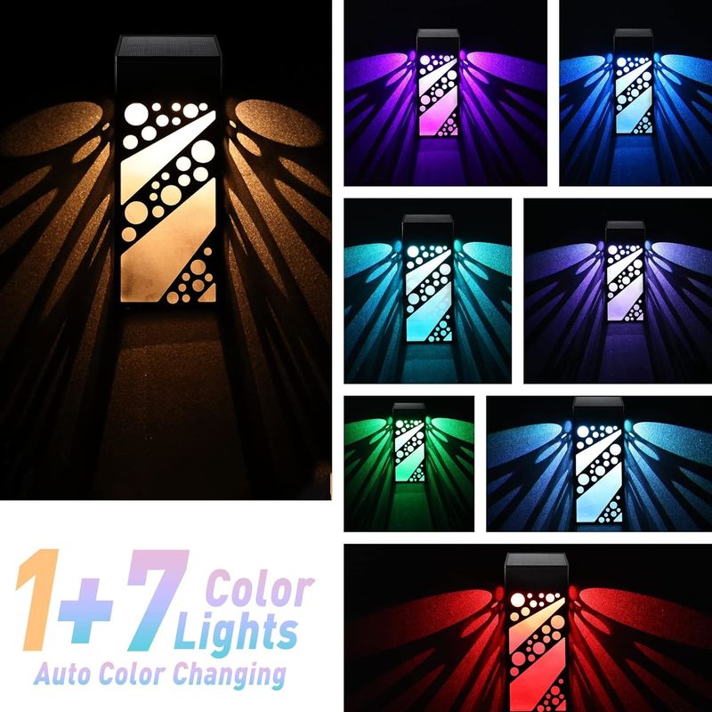 IP 68 Wasserdichte Solar-LED-Deckleuchten Außendekorative Solar-Stufen-Dockleuchten für den Innenhof