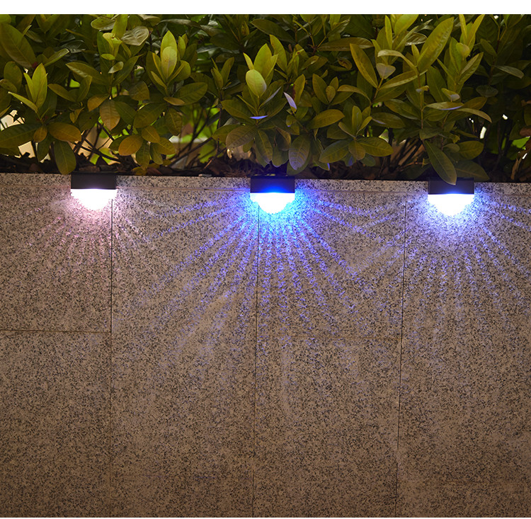 ABS-PC Solar-LED-Gartenleuchten Außen-Solar-Lampe Solarzaunleuchten