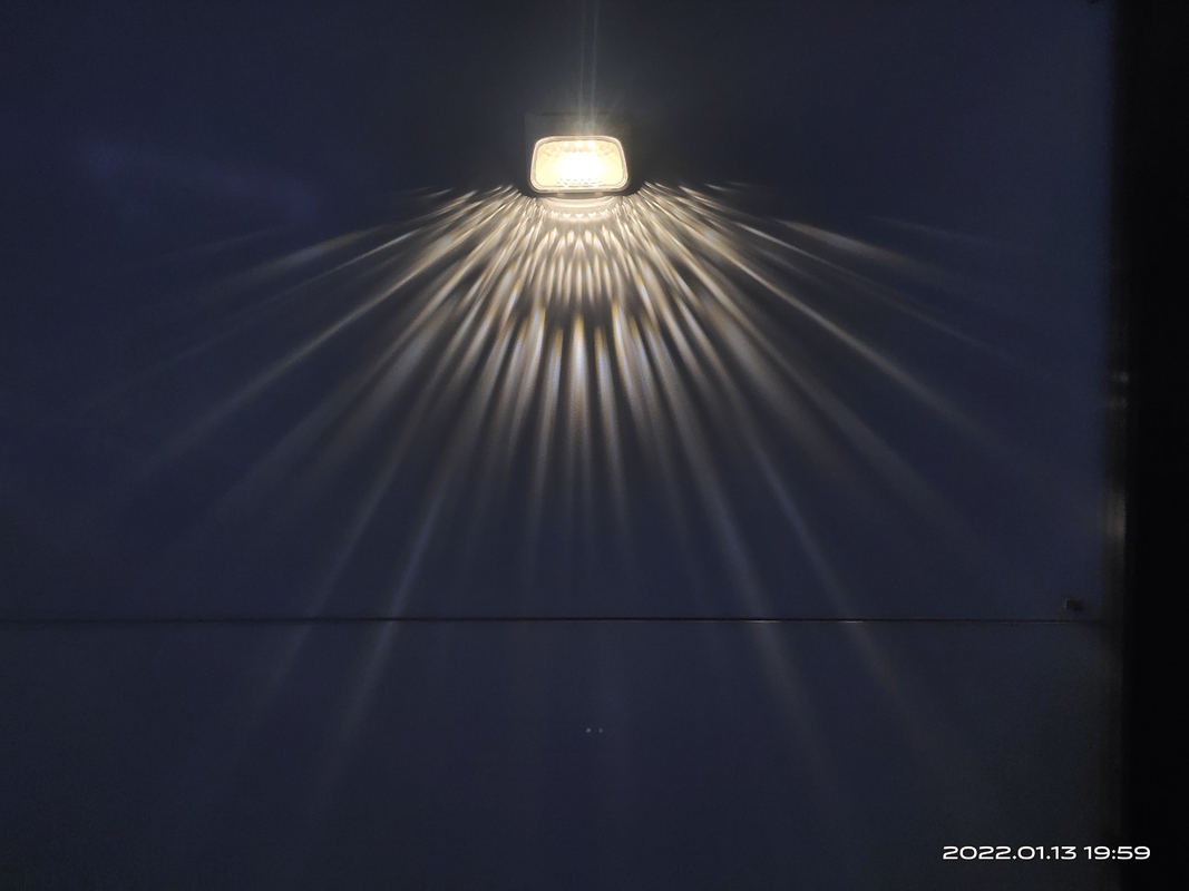 20 Lumens Dekoration Solarzaun Licht Wasserdicht IP65 mit monokristalliner Siliziumbatterie