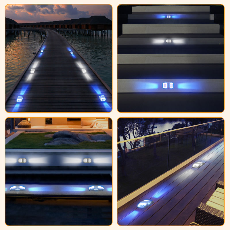 Wasserdichtes Solardecklicht im Freien Dekorationsgarten Veranda Led Solardocklicht