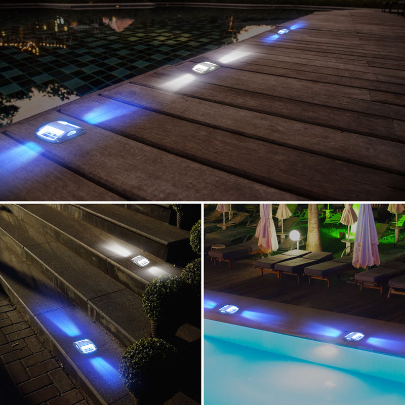 Wasserdichtes Solardecklicht im Freien Dekorationsgarten Veranda Led Solardocklicht