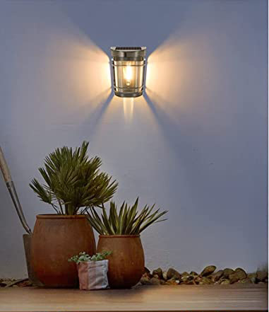Außen Led Solarzaun Licht Dekorativ Solar Gartenleuchten Für Patio Gate Yard