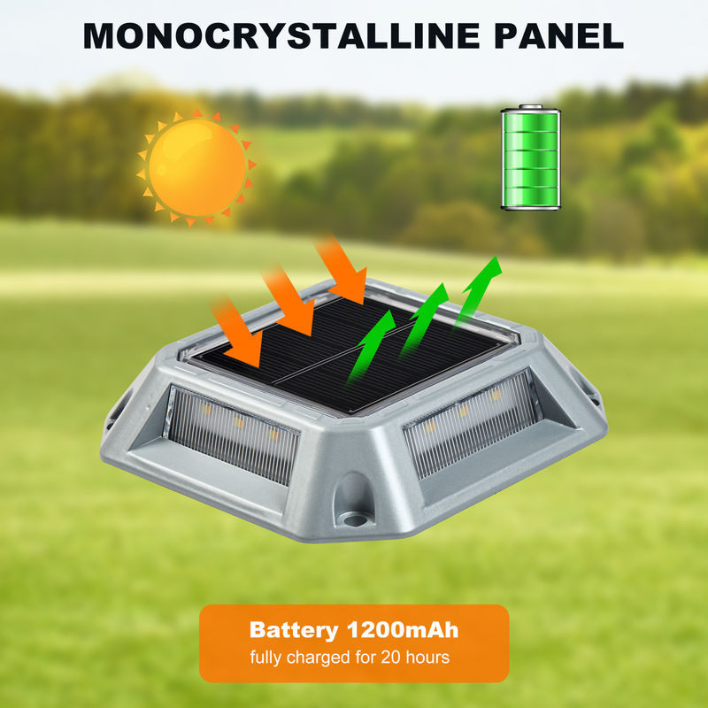 Aluminium Solar Dock Lichter Warmweiß/Kaltweiß IP68 Wasserdicht 4-Pack für verbesserte Straßenbeleuchtung