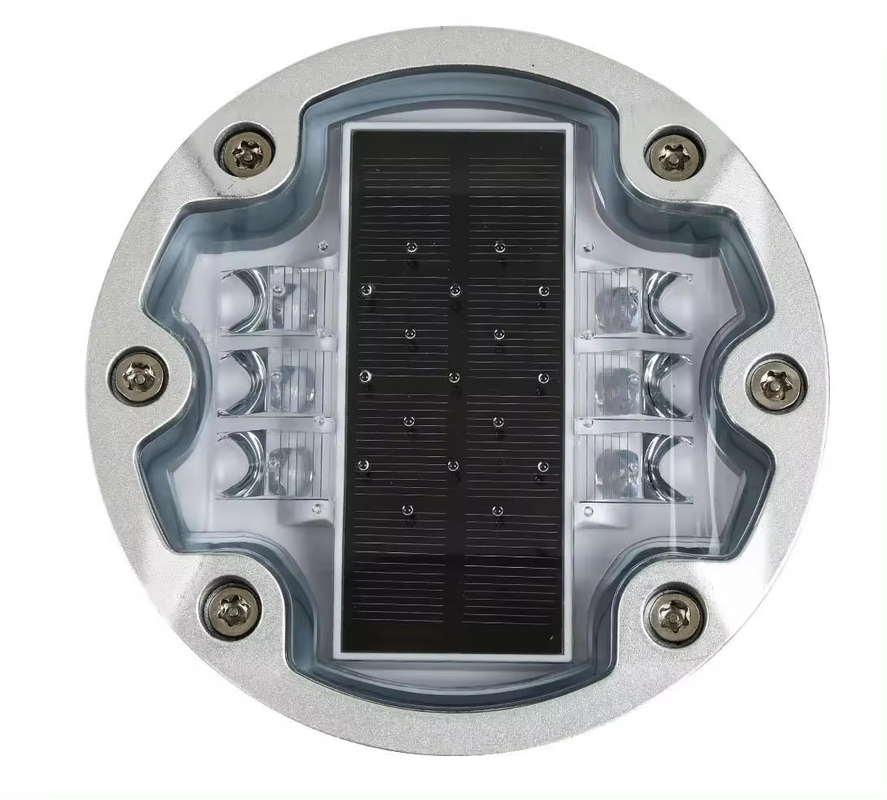 Reflexive Aluminium Solar Cat Eye Straßenstiel Sonnenverkehrswarnleuchte