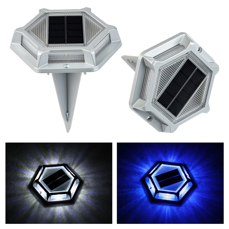 LED-Solarlicht für einfache Schraubeninstallation 20 Lumen Helligkeit Kalte weiße Lichtquelle