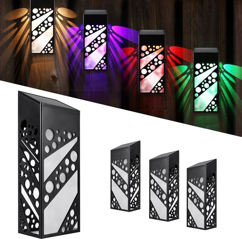 Wasserdichtes Solar-LED-Gartenlicht Dekoratives Solarzaunlicht Für Hofpatio