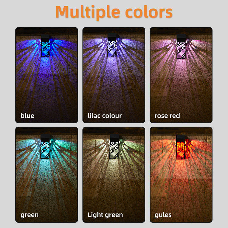 Wasserdichtes Solar-LED-Gartenlicht Dekoratives Solarzaunlicht Für Hofpatio