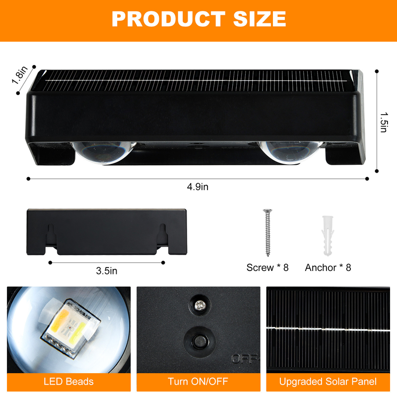 Batterie Monokristallines Silizium 2V / 150MA Solarzaunlicht 131*45*39mm Arbeitszeit 15 Stunden