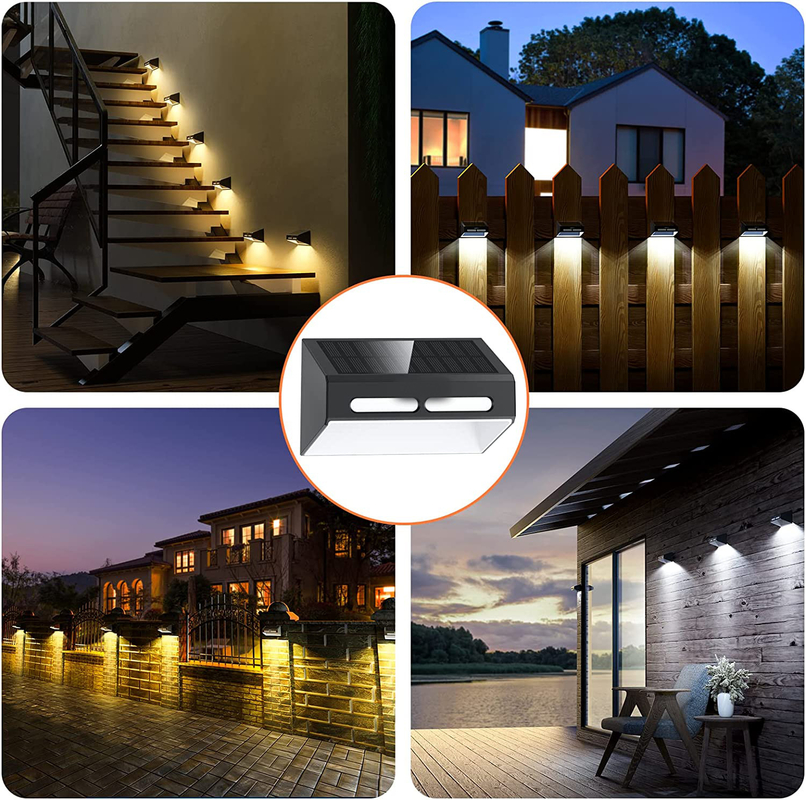 LED-Solarwandleuchte mit ABA PC Shell RGB Atemmodus für Außenbeleuchtung