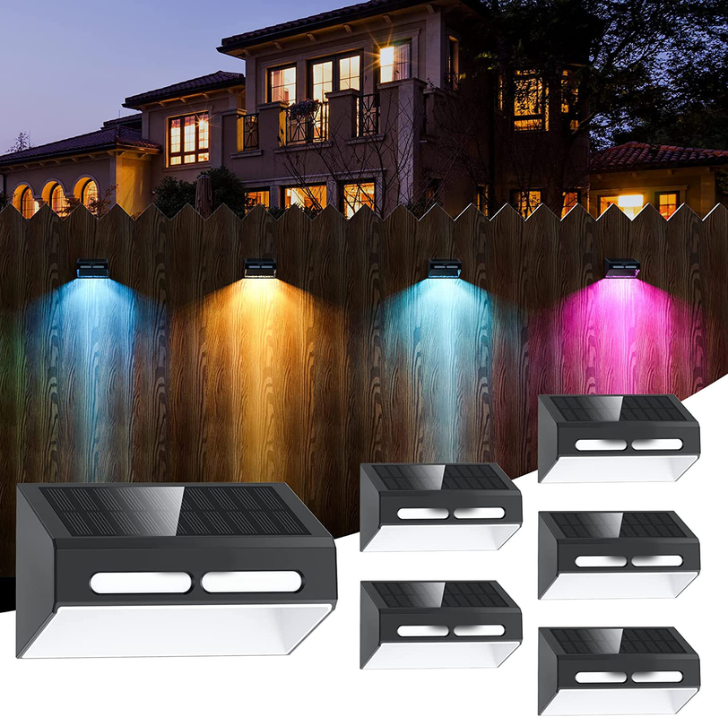 RGB-Wasserdichte LED-Solarwandleuchte mit konstantem Helligkeitsgrad IP65-Schutz