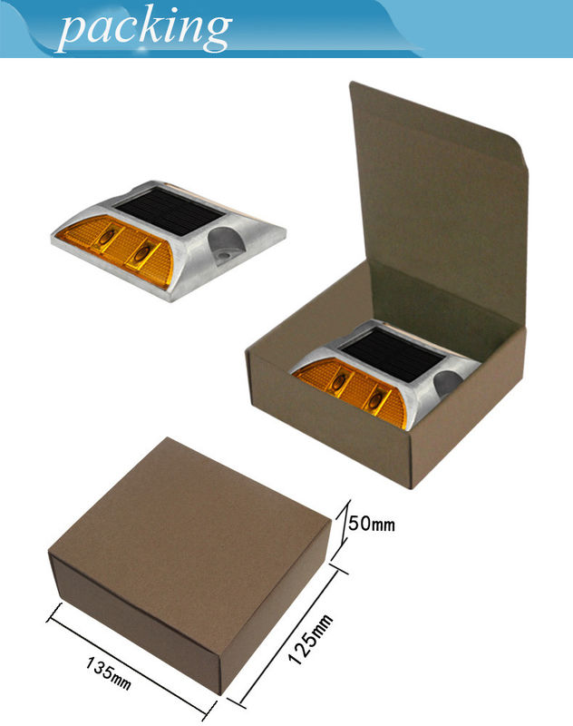 Reflektierende Solar-LED-Straßenmarkierung Leuchte Stammlampe Blinkende Solar-Straßenstamm