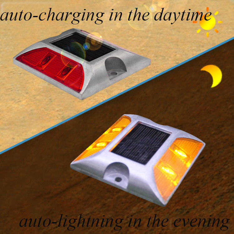 Reflektierende Solar-LED-Straßenmarkierung Leuchte Stammlampe Blinkende Solar-Straßenstamm