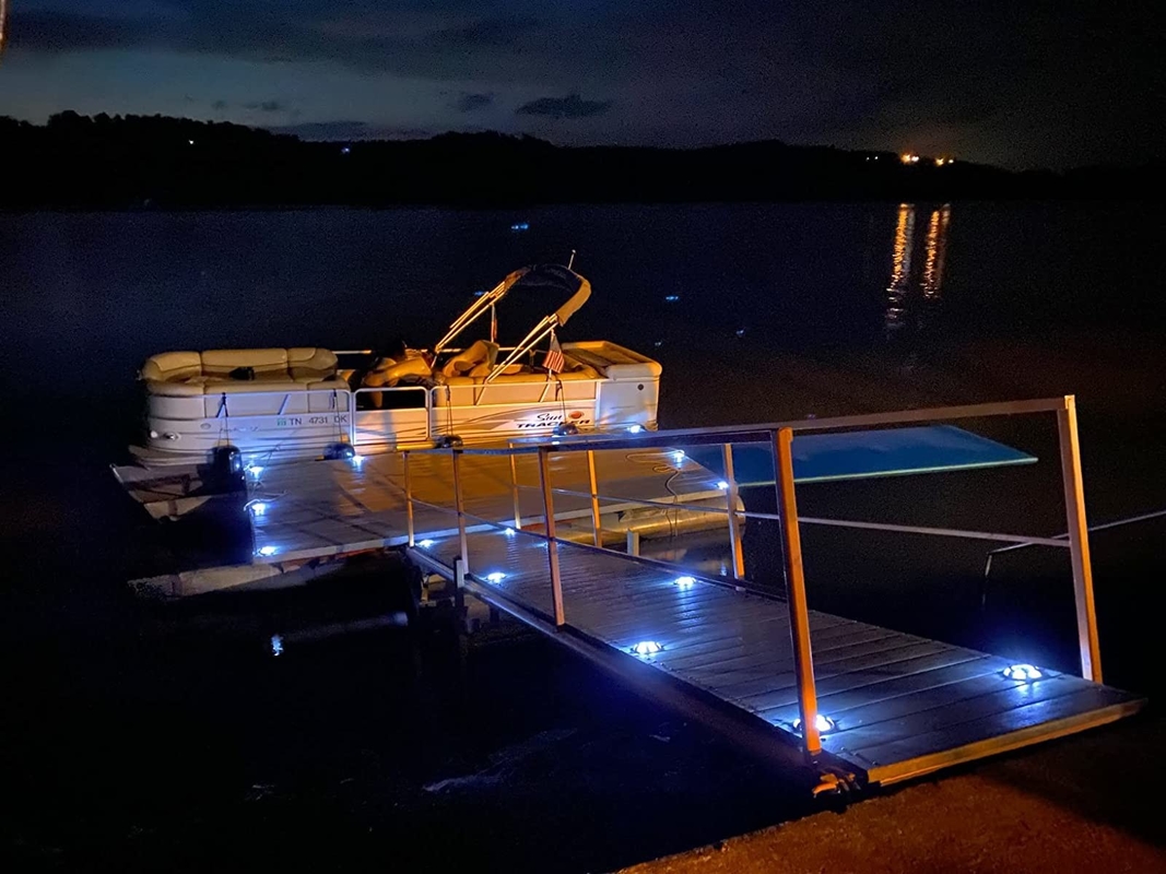 Außen Warnung LED Solar Auffahrt Dock Lichter Solar Schrittlampen für Bürgersteig Garten Weg Hof