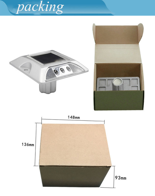 Weiß/Gelb/Rot/Bule/Grün solarbetriebene Straßenmarker für extreme Temperaturen
