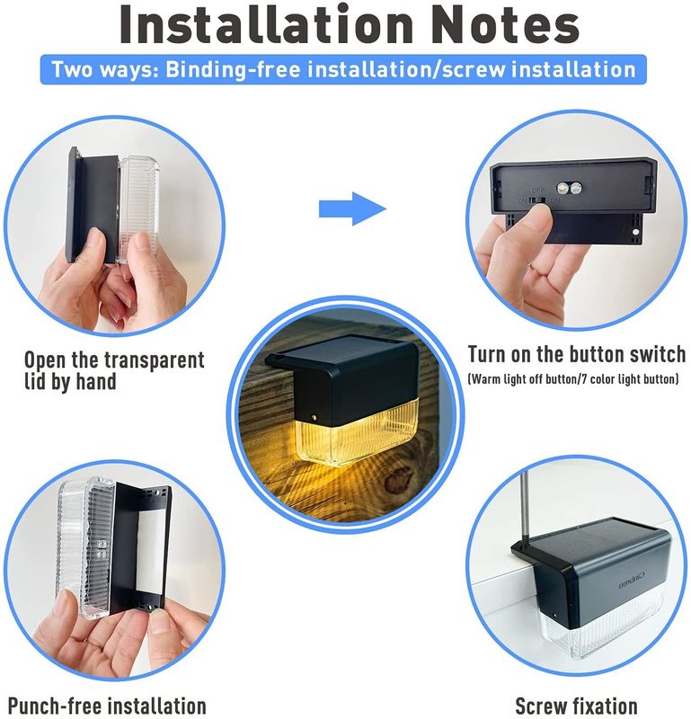 Umweltfreundliche Solargartenleuchten mit 4-6 Stunden Ladezeit und ABS-PC