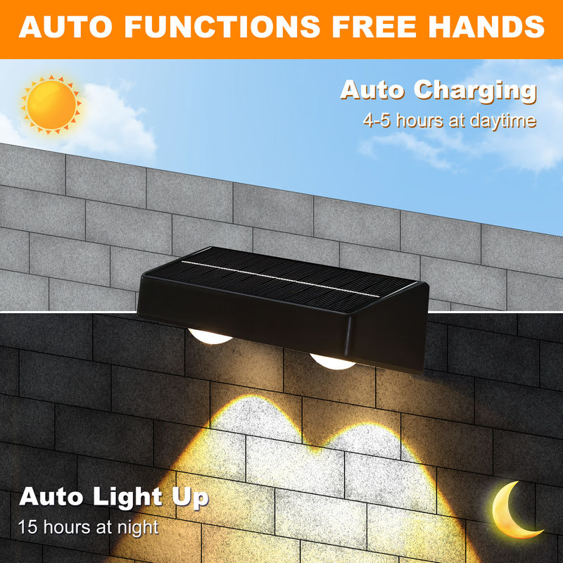 Solar-Gartenlicht für den Außenbereich mit 20 Arbeitsstunden und IP65-Wasserdichtheit