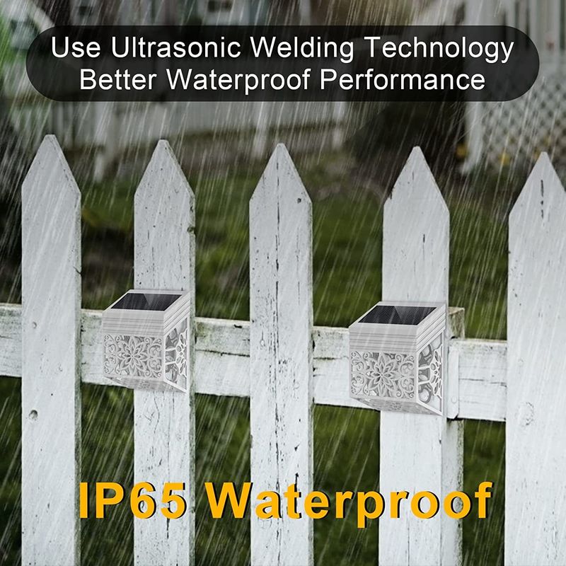 Solarbetriebene LED-Gartenleuchten mit monokristallinem Silizium-Panel in warmem/kühlen Weiß/RGB