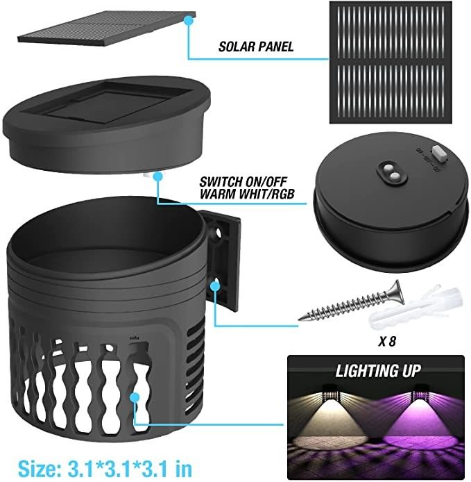 Sonnenlampen mit 20-stündiger Arbeitszeit und warmer weißer LED-Beleuchtung