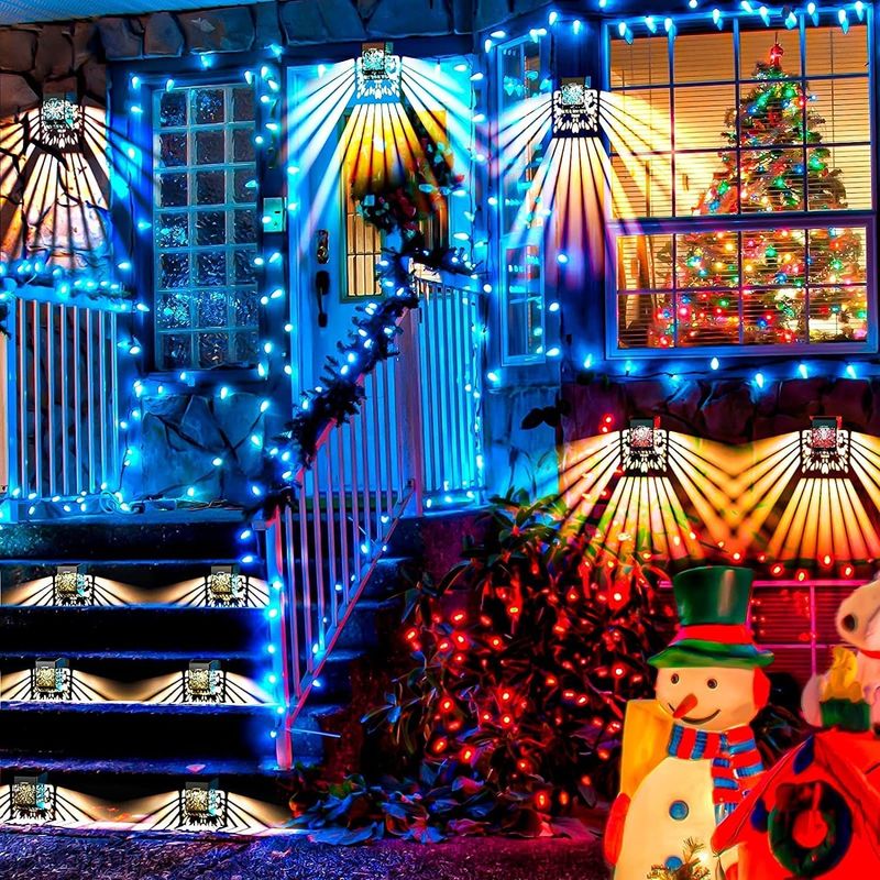 165g Wasserdichte Solardeckleuchten Schraubmontage Solardockleuchten für Außenbeleuchtung