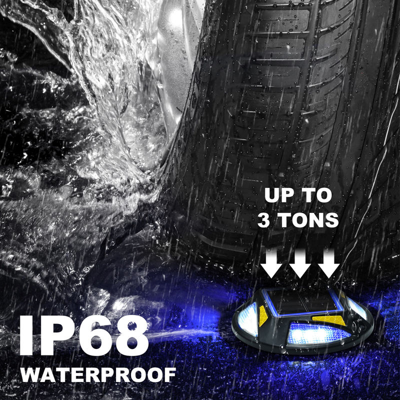 Helles Solar-LED-Docklicht mit Schraubeninstallation Aluminium PC 20 Lumen