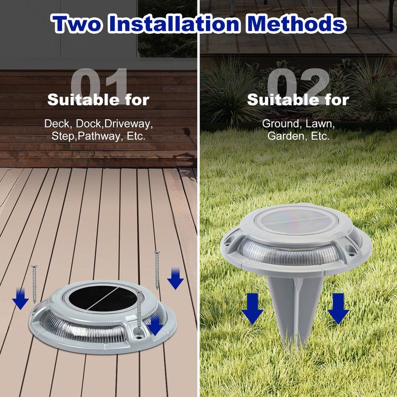 Bule oder Kaltweiß 3T Lager 2V Spannung Solar Led Light / Solar Dock Light für Dock Dekoration