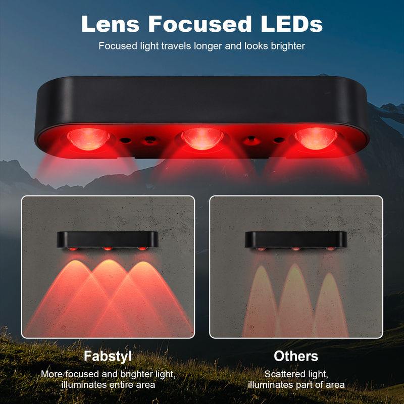 Ständig helles und RGB-Atemmodus LED Außen Solarwandlicht IP65 Wasserdicht