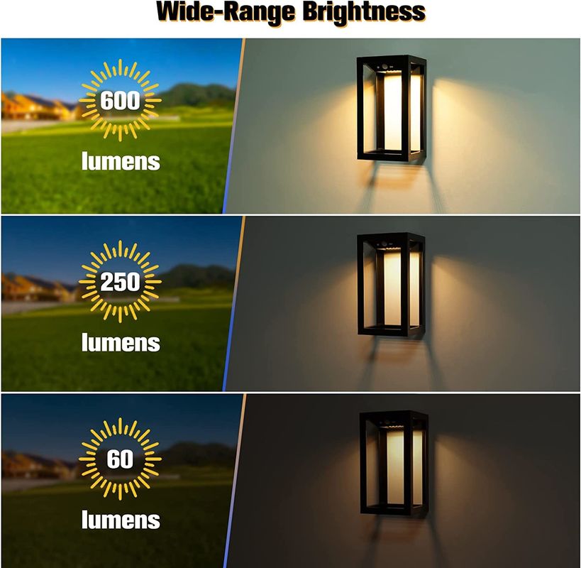 Außen Solarwandlampe für den Garten Solar Außen Wandlampen für Haus, Garage, Front, Veranda