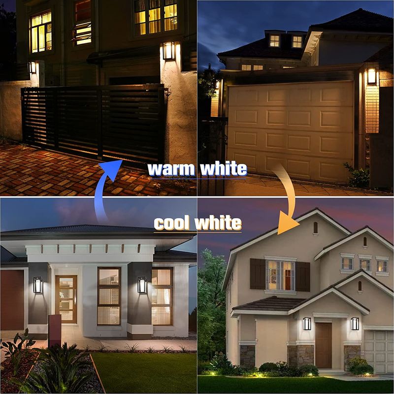 Außen Solarwandlampe für den Garten Solar Außen Wandlampen für Haus, Garage, Front, Veranda